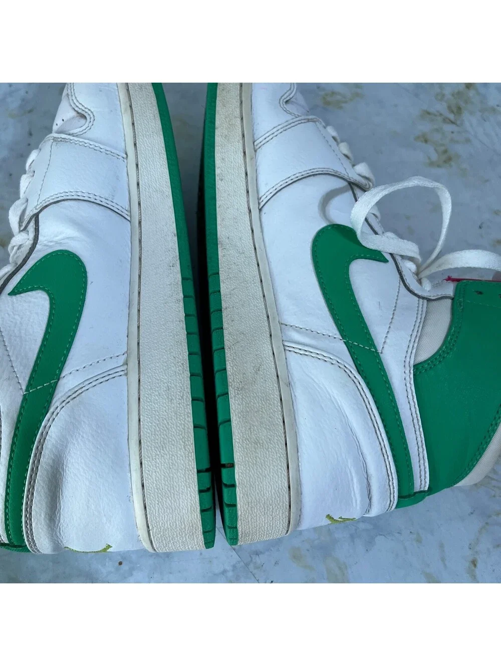 Jordan 1 High Easter Men's Size 9 Shoes White Green Athletic Trainer Sneakers